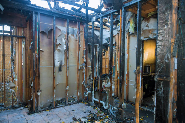 Professional Emergency Fire Cleanup technician working in Grasston, MN